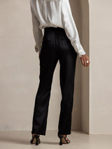 [Zwart] SilkSilky-NL 19Momme Zijde Womens Pants 002