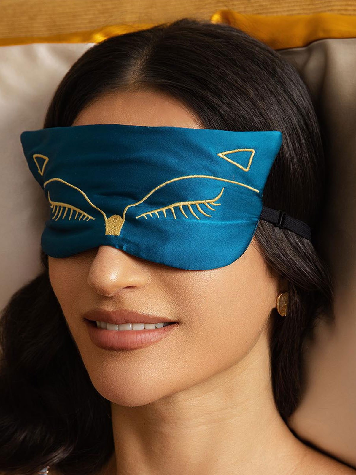[Koningsblauw] SilkSilky-NL Zijde Eye Mask 003