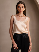 [Champagne] SilkSilky-NL Sleeveless Cami-Top 001