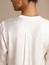 [Wit] SilkSilky-NL Long Sleeve Blouse 005