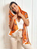 SilkSilky NL Pure Silk Scarf Oranje 005