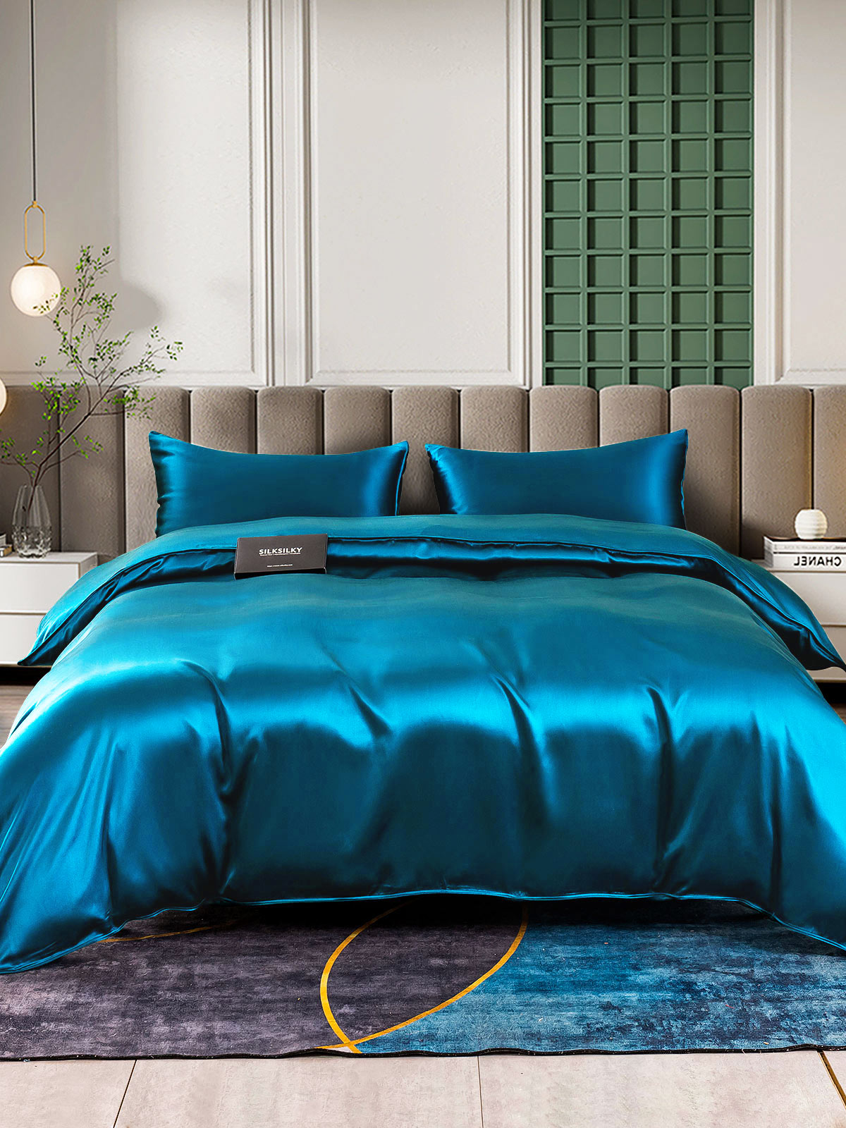 [Koningsblauw] SilkSilky-NL 25Momme Bedding Set 002