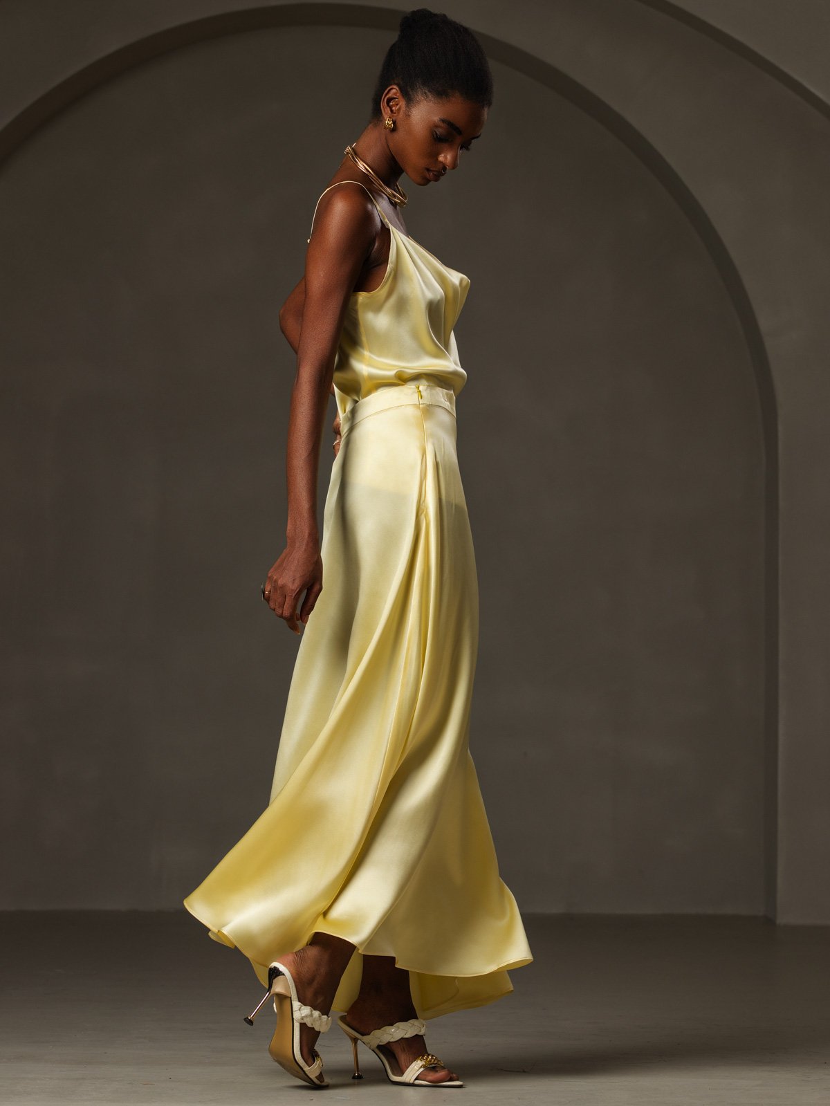 [Geel] SilkSilky-NL 19Momme Zijde Camisoles 006