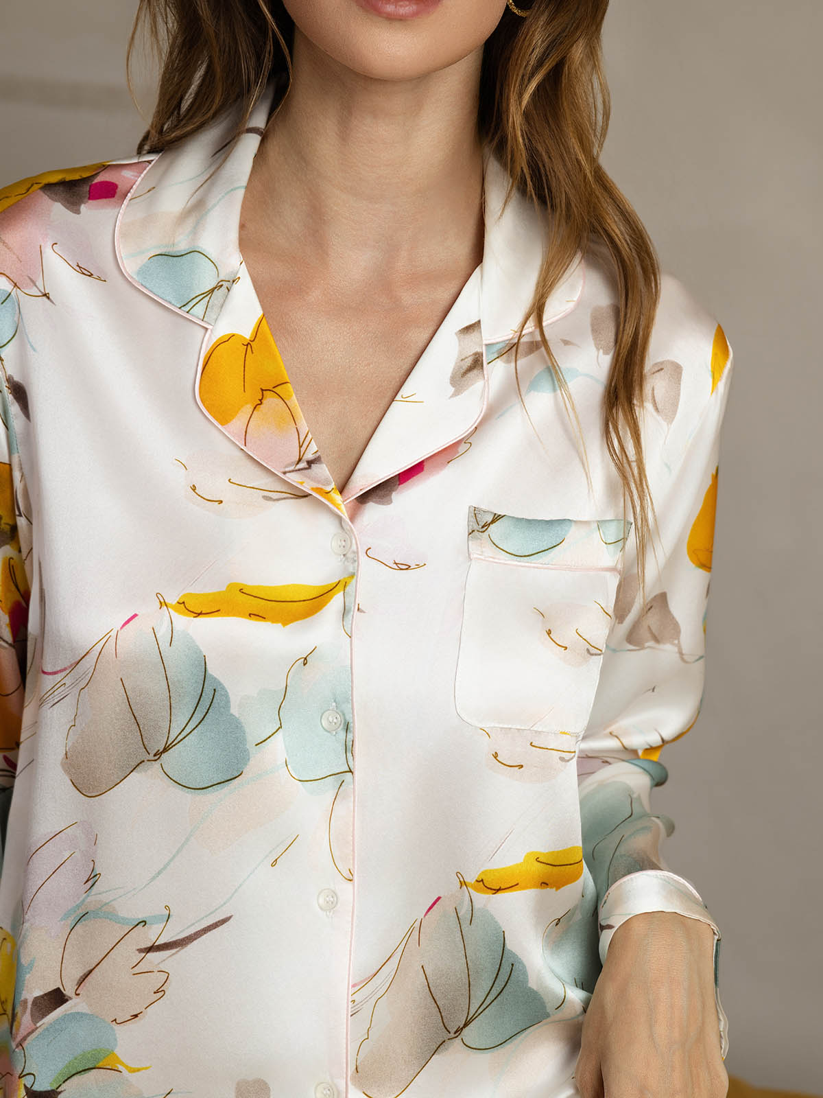 [Orchidee Inkt] SilkSilky-NL Womens Pajamas 005