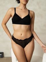 [Zwart] SilkSilky-NL Zijde Panty 005