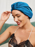 SilkSilky NL Pure Silk Sleep Cap Koningsblauw 001