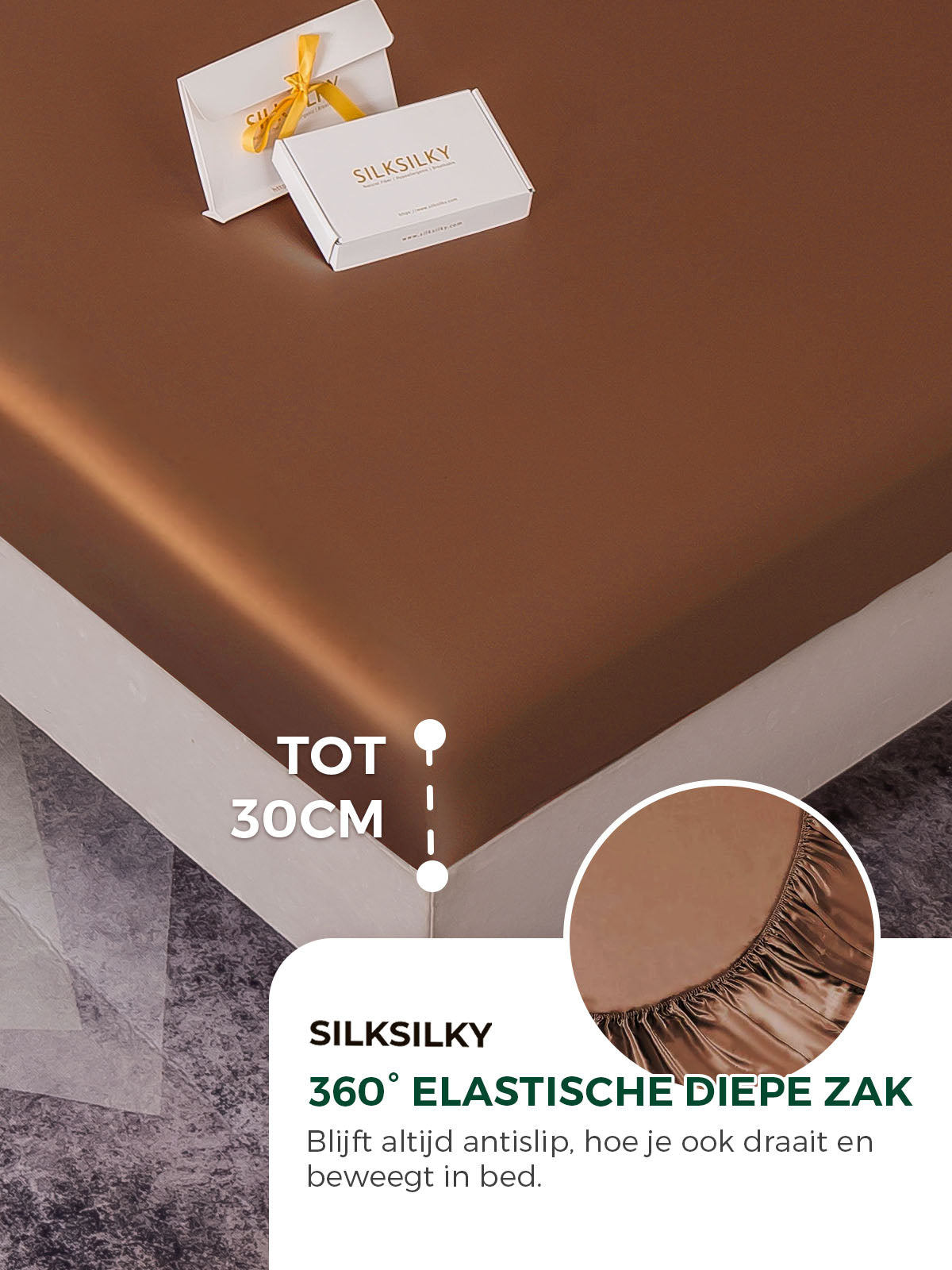 [Koffie] SilkSilky-NL 22Momme Bedding Set 004
