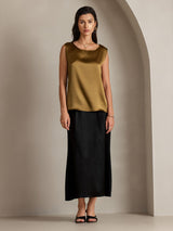 [Bruin] SilkSilky-NL Sleeveless Round Neck Cami-Top 005