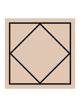 [Beige Vierkant] SilkSilky-NL Sjaal 001