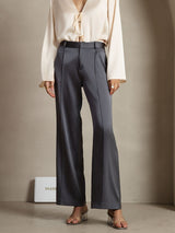 [Donkergrijs] SilkSilky-NL 19Momme Zijde Womens Pants 001,