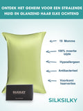 SilkSilky-NL 19Momme Pillowcase Mintgroen 002