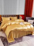 SilkSilky NL 22Momme Pure Silk Bedding Set Champagne 004