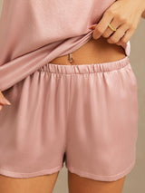 [Perzikhuid] SilkSilky-NL 19Momme Zijde Mouwloos Ronde Hals Cami-Set 004