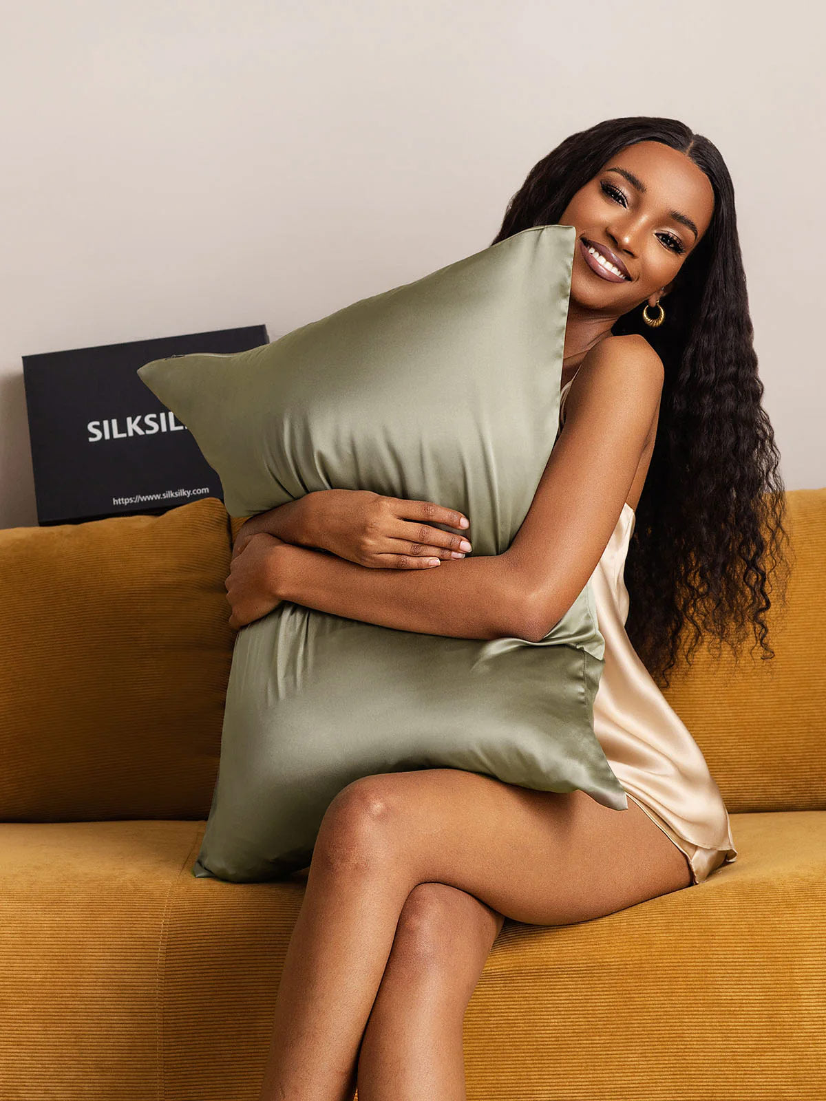 [Olijfgroen] SilkSilky-NL 19Momme Pillowcase 006