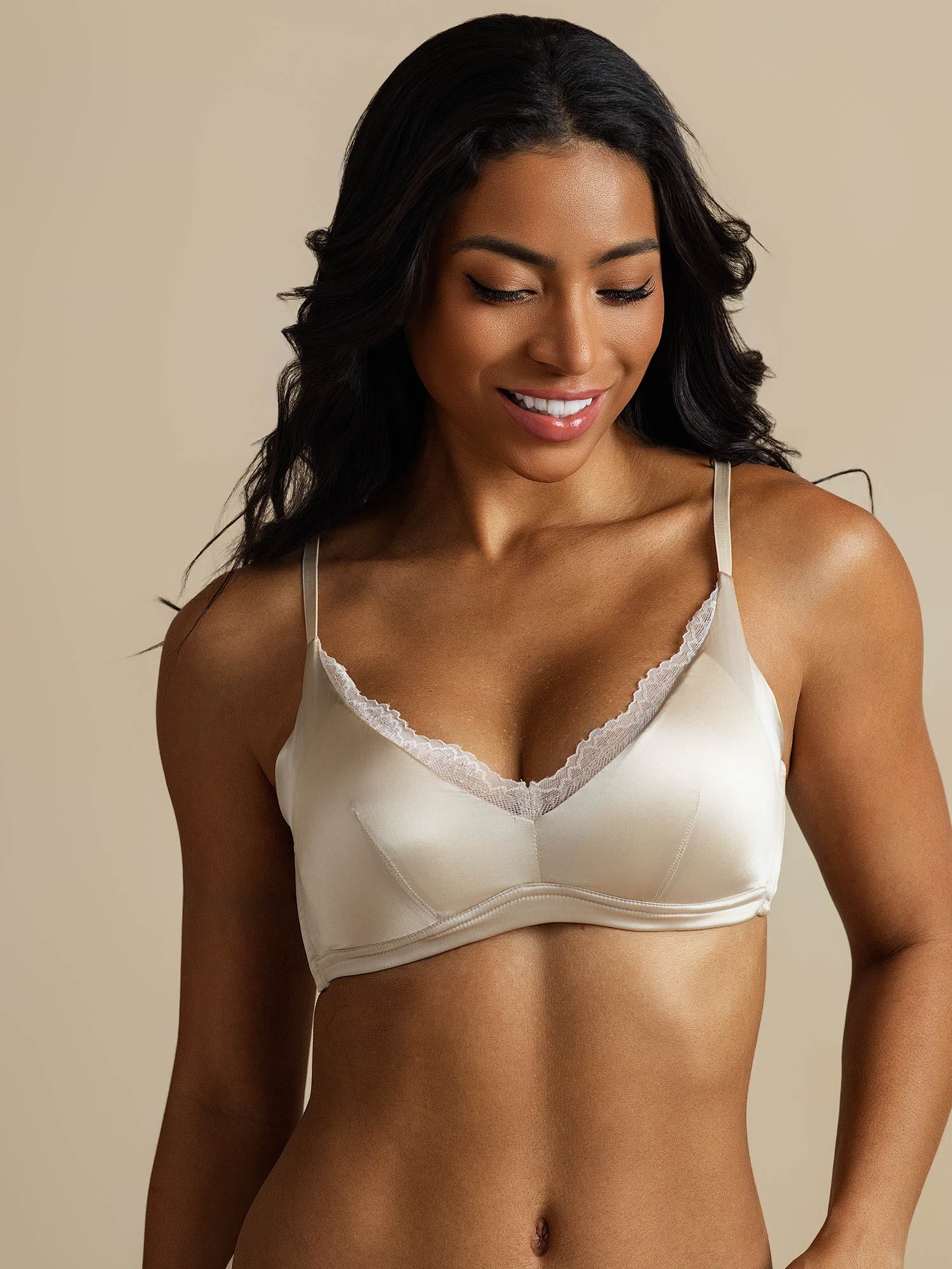 [Champagne] SilkSilky-NL Zijde Bra 008