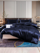 [Donkerblauw] SilkSilky-NL 22Momme Bedding Set 001,