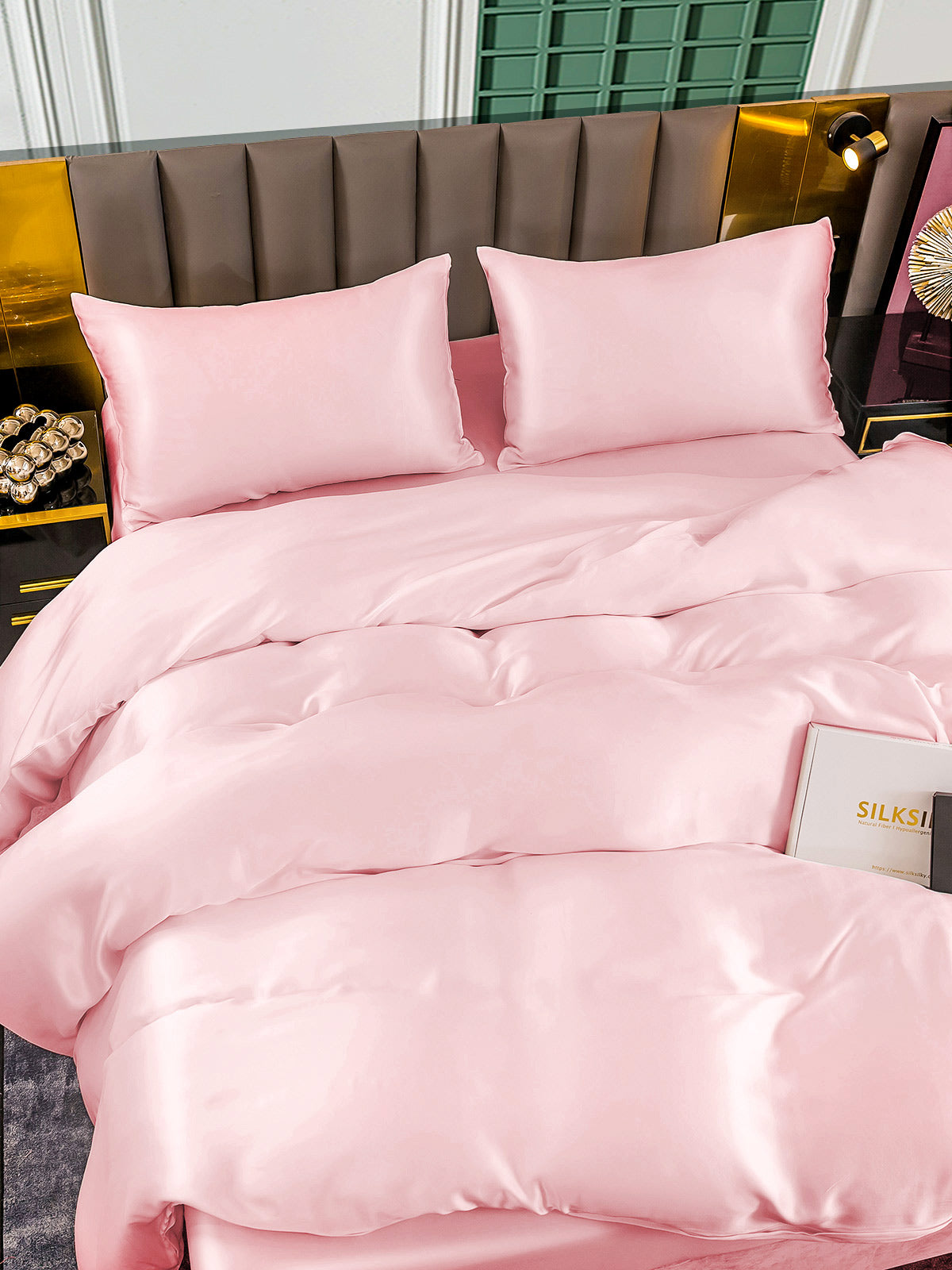 [Roze] SilkSilky-NL 25Momme Bedding Set 006