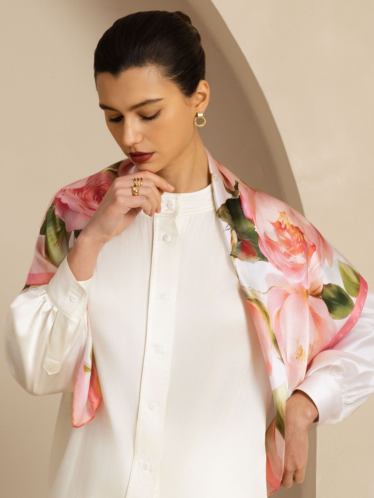 [P108] SilkSilky-NL Pure Silk Scarf 004