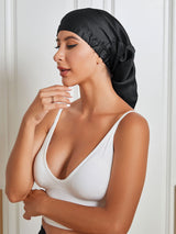 [Zwart] SilkSilky-NL Slaapmutsen 002