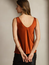 [Karamel] SilkSilky-NL Sleeveless V Neck Cami-Top 003