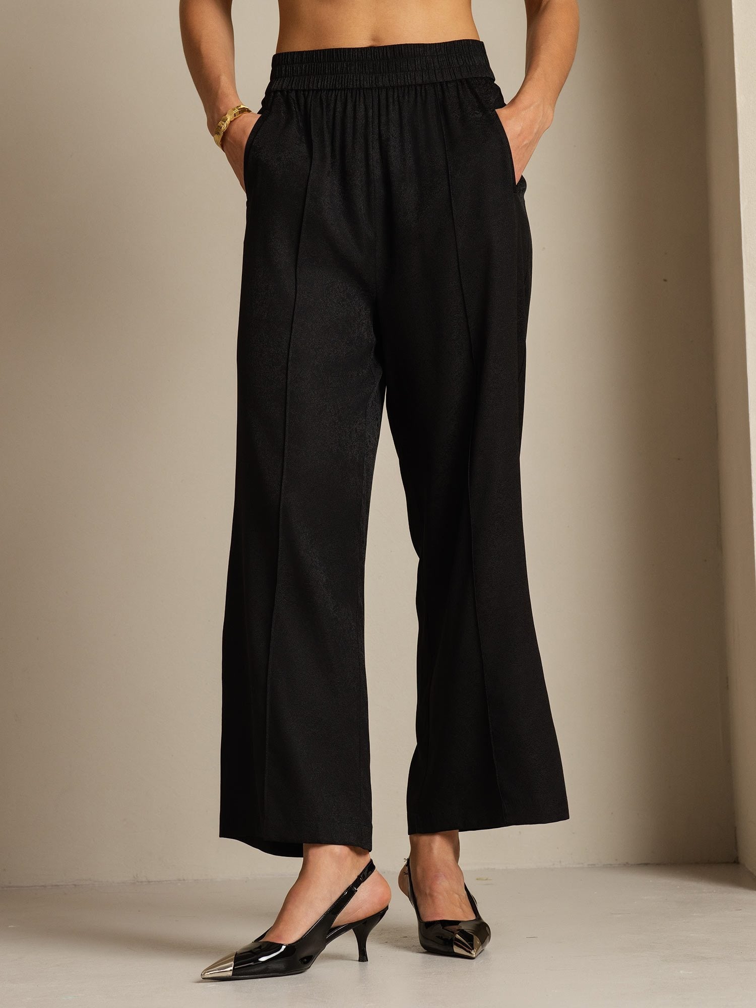 [Zwart] SilkSilky-NL 22Momme Zijde Womens Pants 006