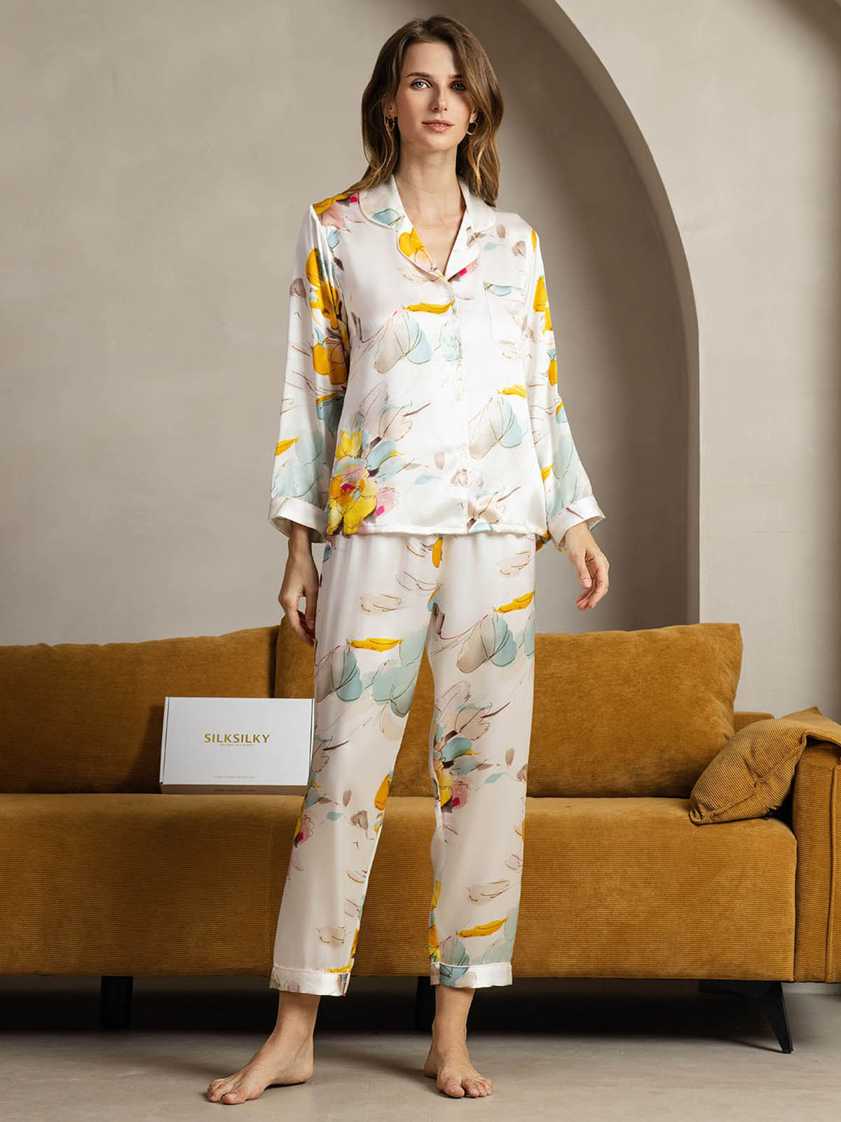 [Orchidee Inkt] SilkSilky-NL Womens Pajamas 001