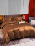 SilkSilky NL 22Momme Pure Silk Bedding Set Koffie 003