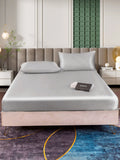 SilkSilky NL 25Momme Pure Silk Bedding Set Zilver 002