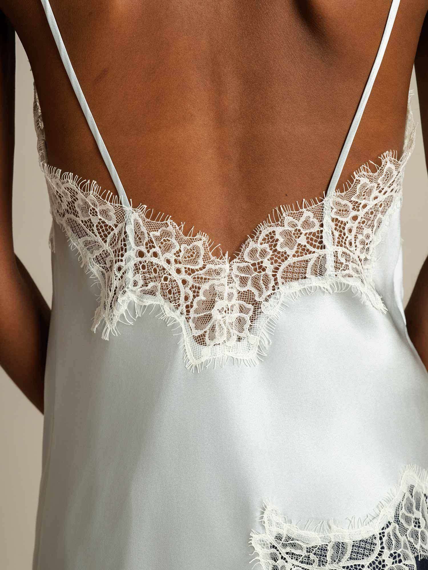 [Lichtblauw] SilkSilky-NL Zijde Camisoles 005