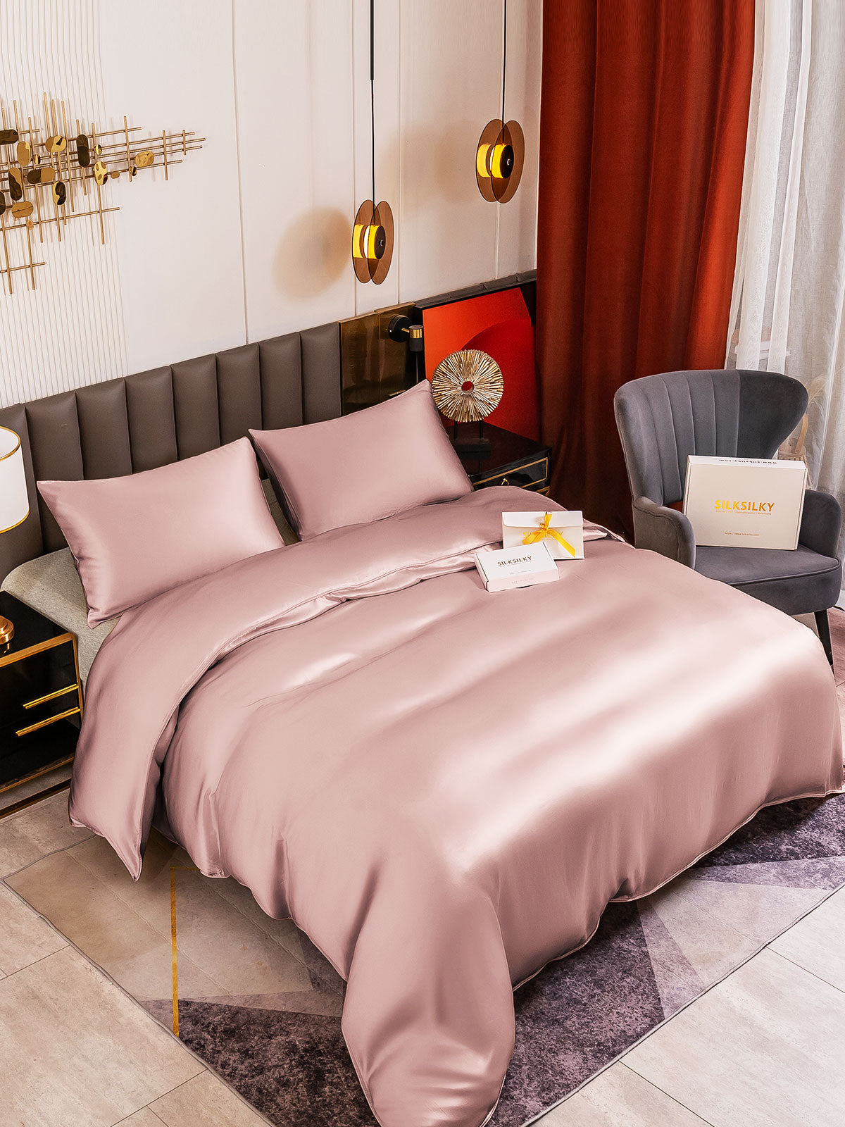[Perzikhuid] SilkSilky-NL 19Momme Bedding Set 004
