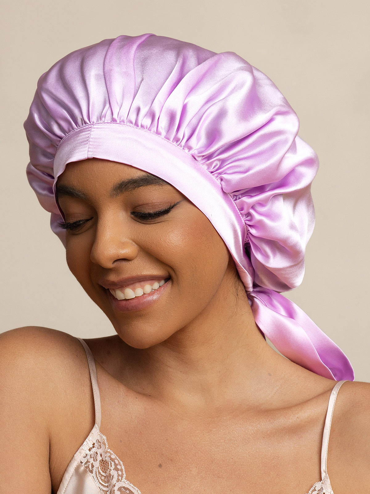 SilkSilky-NL Sleep Cap Lavendel 002