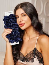 [Donkerblauw] SilkSilky-NL Scrunchie 002
