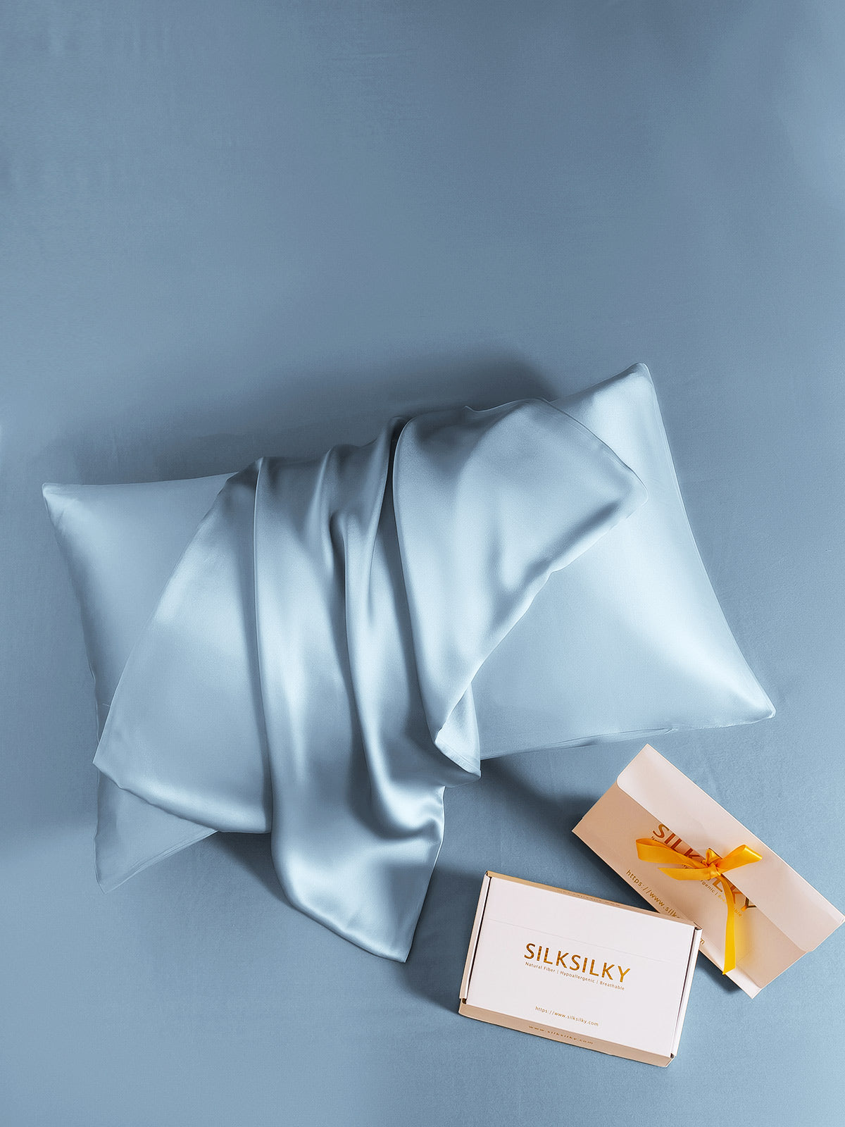 [Lichtblauw] SilkSilky-NL 19Momme Pillowcase 005