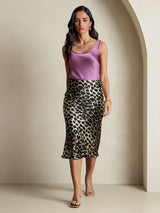 [Leopard] SilkSilky-NL 19Momme Skirt 009,