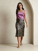 [Leopard] SilkSilky-NL 19Momme Skirt 006,