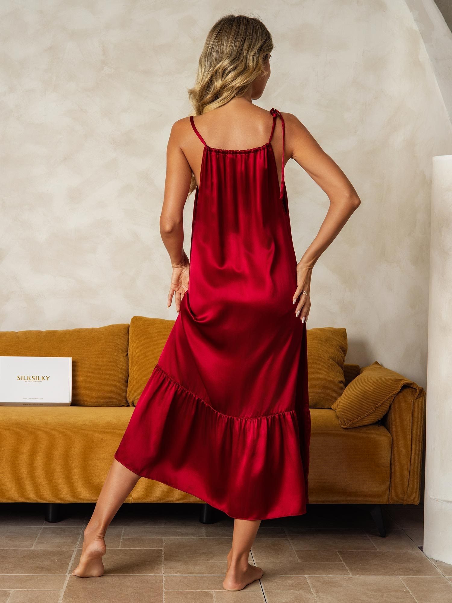 [Wijn] SilkSilky-NL Zijde Nightgown 002