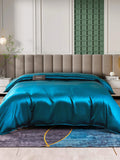 SilkSilky-NL 25Momme Duvet Cover Koningsblauw 004