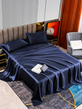 SilkSilky NL 22Momme Pure Silk Bedding Set Donkerblauw 002