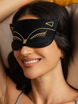 [Zwart] SilkSilky-NL Zijde Eye Mask 002