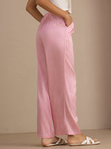 [Roze Krijtstreep] SilkSilky-NL Womens Pants 002