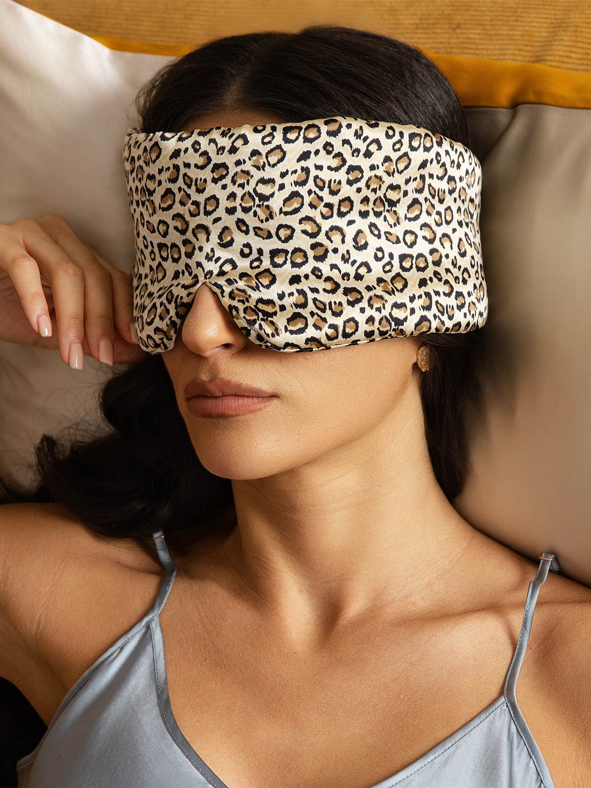 [Leopard] SilkSilky-NL 19Momme Eye Mask 004