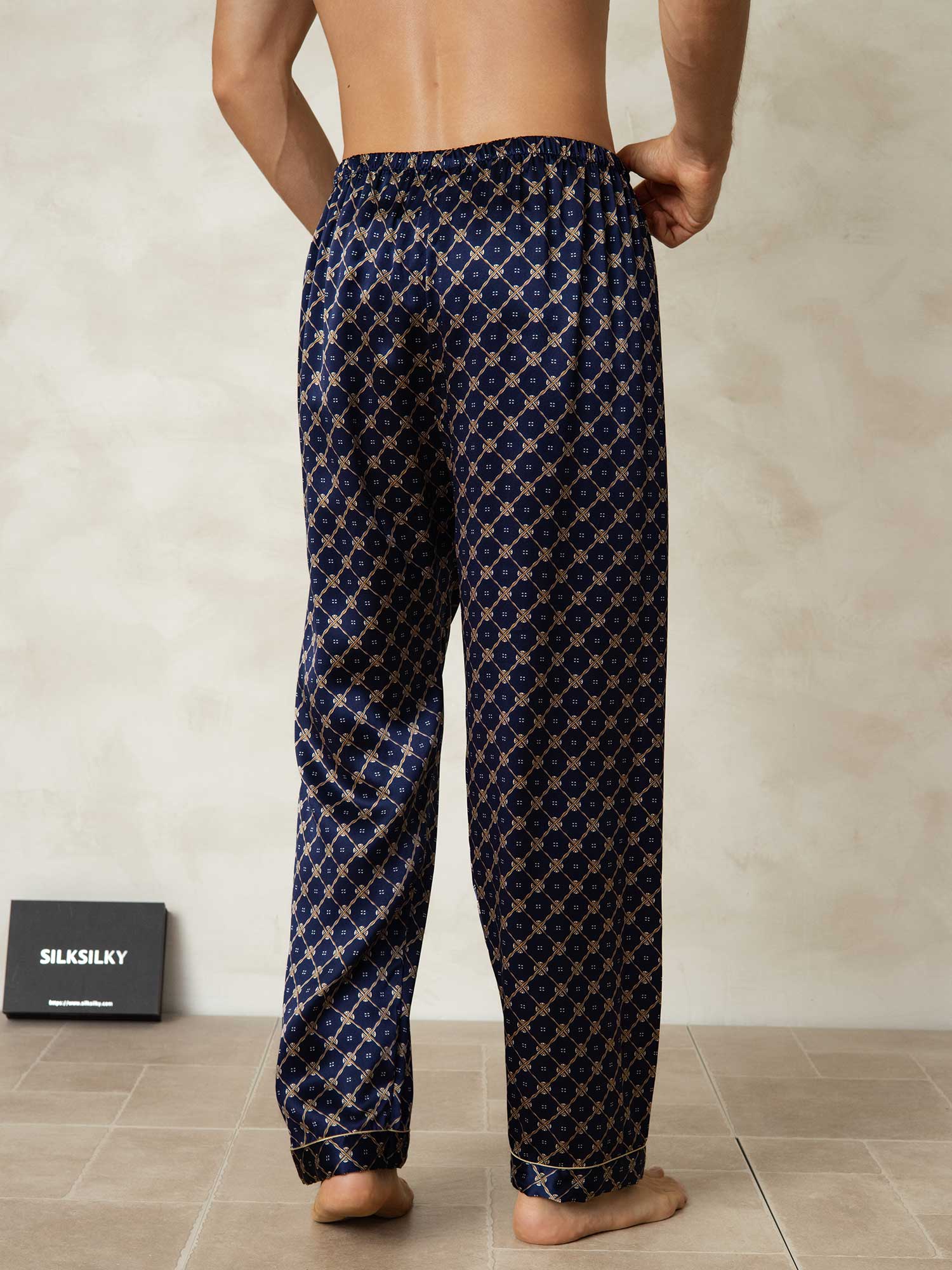 [Marine Ketting] SilkSilky-NL Mens Sleep Bottoms 002