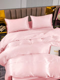 SilkSilky NL 22Momme Pure Silk Bedding Set Roze 005