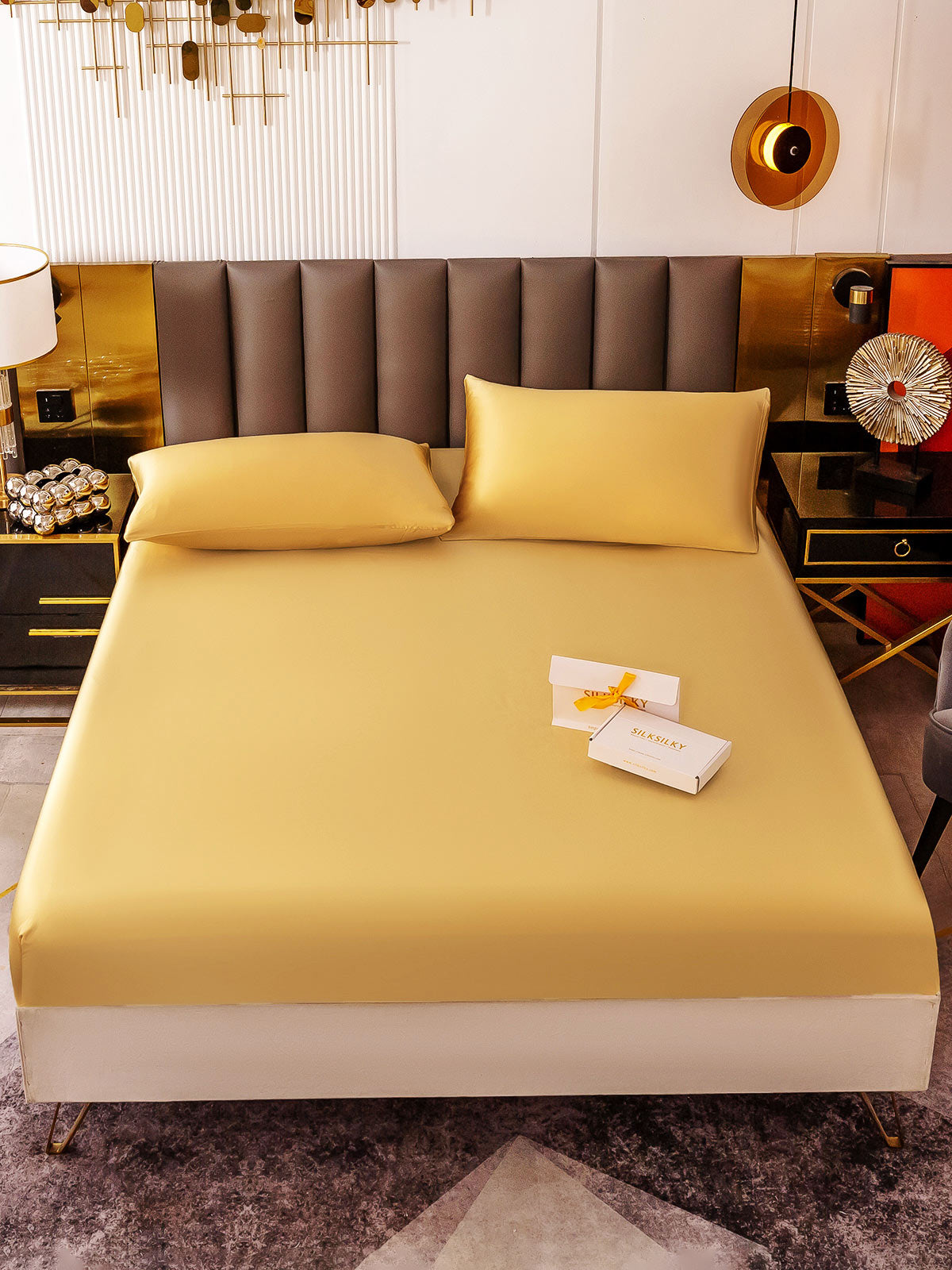 [Champagne] SilkSilky-NL 19Momme Bedding Set 002