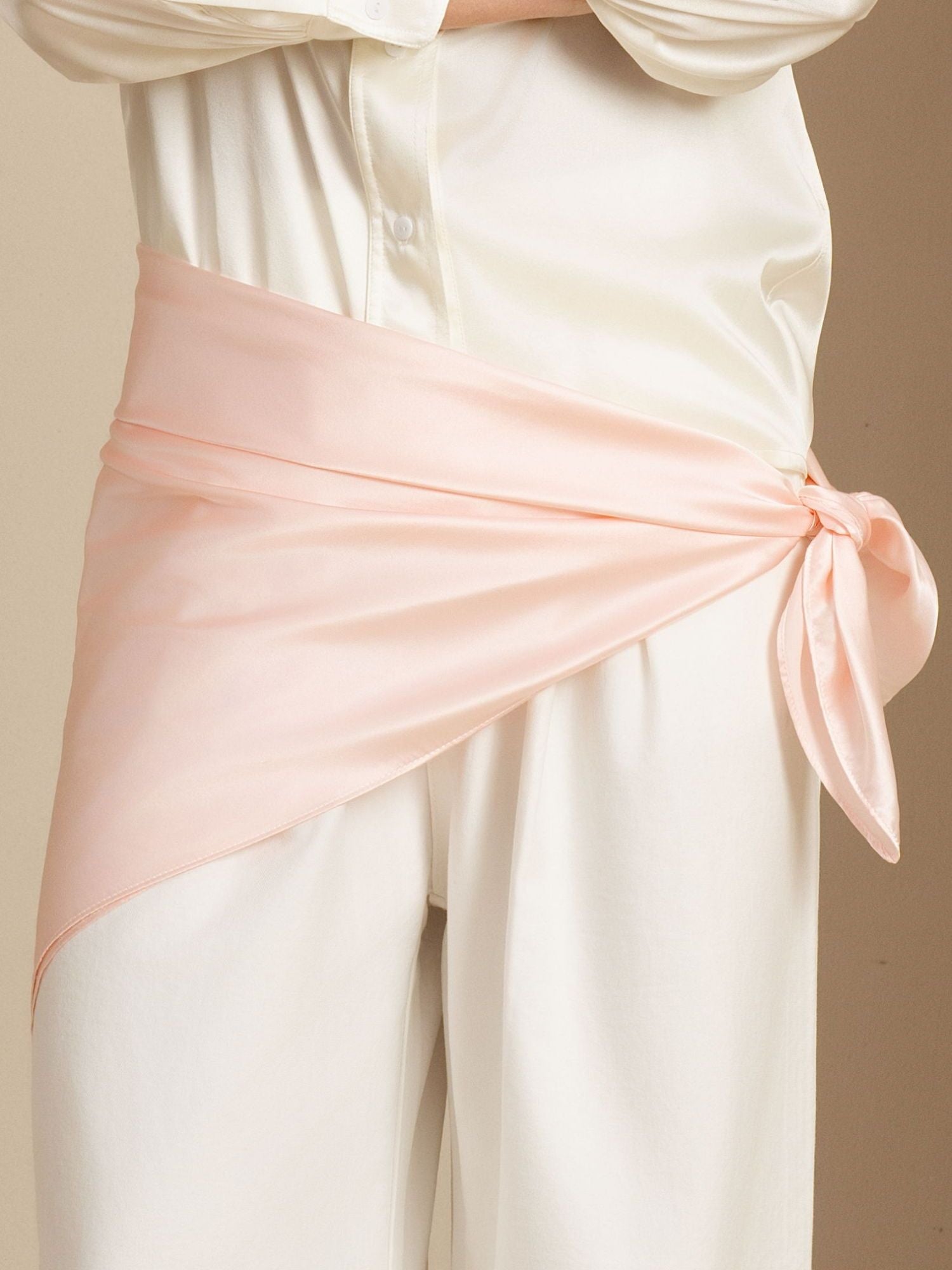 [Lichtroze] SilkSilky-NL Pure Silk Scarf 003