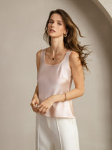 [Roze] SilkSilky-NL Sleeveless Cami-Top 006