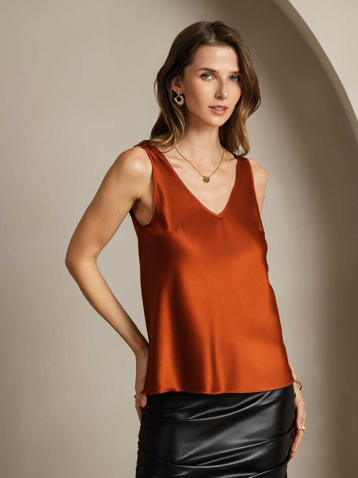 [Karamel] SilkSilky-NL 19Momme Zijde Camisoles 002