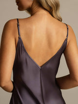 [Paars Grijs] SilkSilky-NL Zijde Nightgown 005,