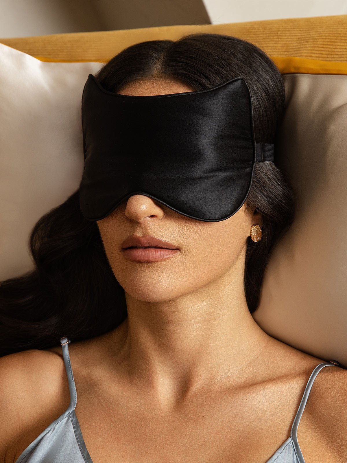 [Zwart] SilkSilky-NL Zijde Eye Mask 005