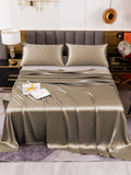 SilkSilky NL 19Momme Pure Silk Bedding Set Khaki 002